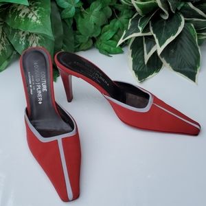 Donald J. Pliner Couture Lucky Red Heel Mules